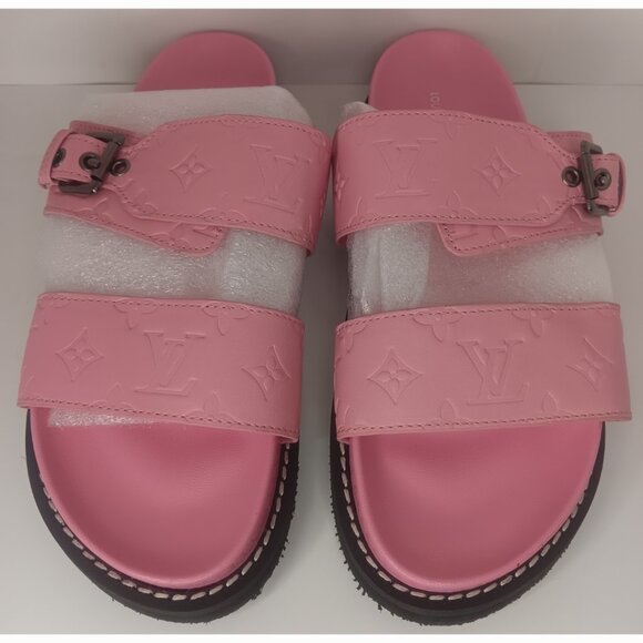 BRAND NEW DESIGNER INSPIRED PINK SANDALS - Picture 1 of 6